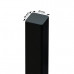 Stenová lamela UNISPO SLIM rozmer S - ULM006 Čierna matná 2050x20x20mm